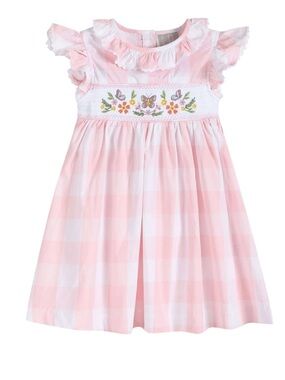 Lil Cactus brand Butterfly Garden Smocked Dress